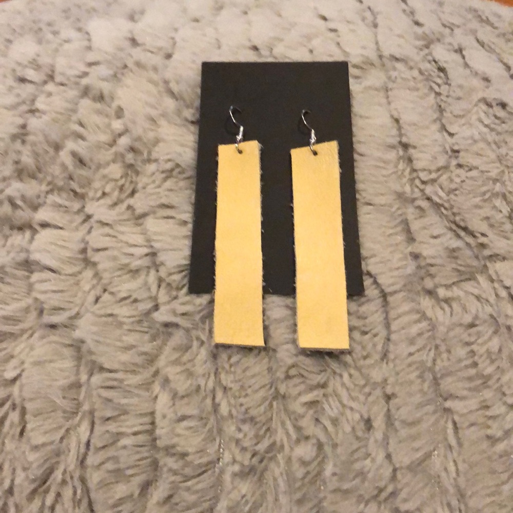 Leather handmade earrings